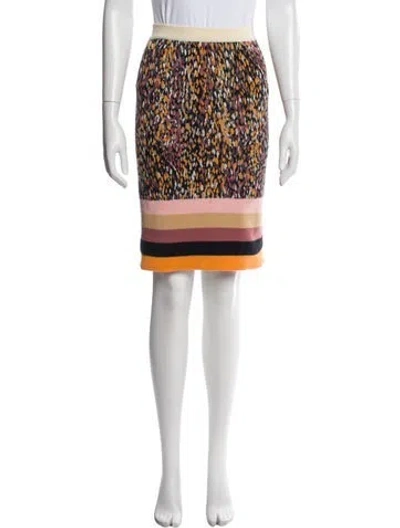 Pre-owned Missoni Wool Knee-length Skirt In White