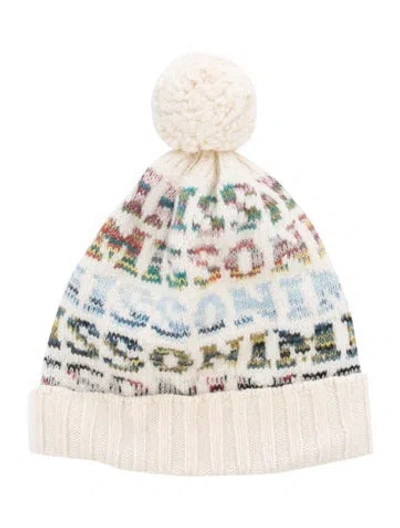 Pre-owned Missoni Wool Knit Beanie In Neutral