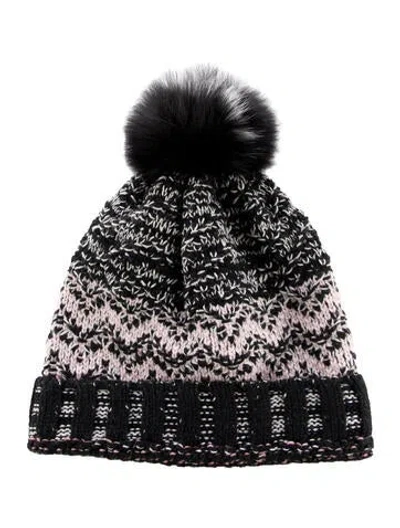 Pre-owned Missoni Wool Knitted Beanie In Black