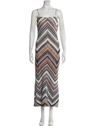 Pre-owned Missoni Wool Long Dress In Black