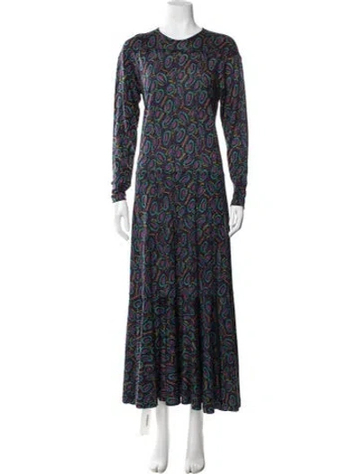 Pre-owned Missoni Wool Long Dress In Multi