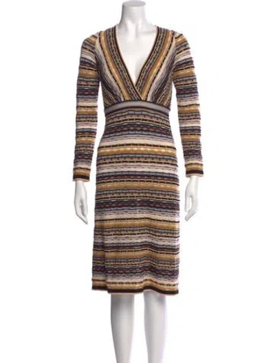 Pre-owned Missoni Wool Midi Length Dress