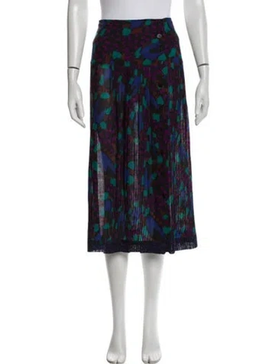 Pre-owned Missoni Wool Midi Length Skirt In Multi