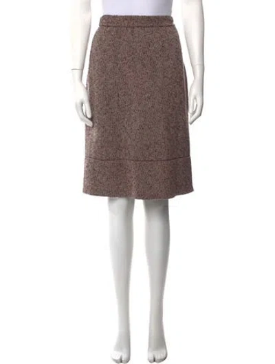 Pre-owned Missoni Wool Midi Length Skirt In Purple