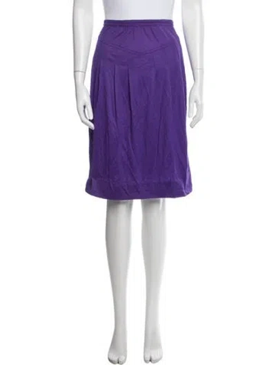 Pre-owned Missoni Wool Midi Length Skirt In Purple