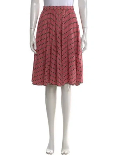 Pre-owned Missoni Wool Midi Length Skirt In Red