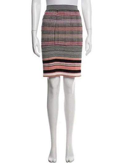 Pre-owned Missoni Wool Midi Length Skirt In White