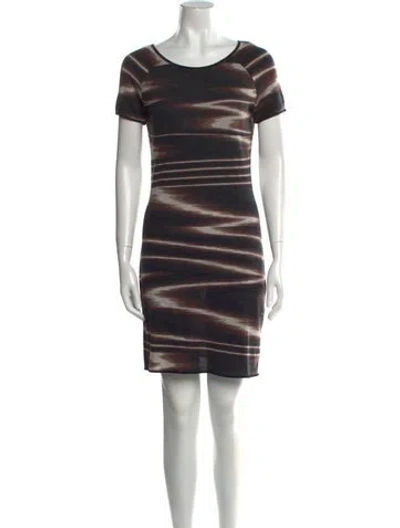 Pre-owned Missoni Wool Mini Dress In Black