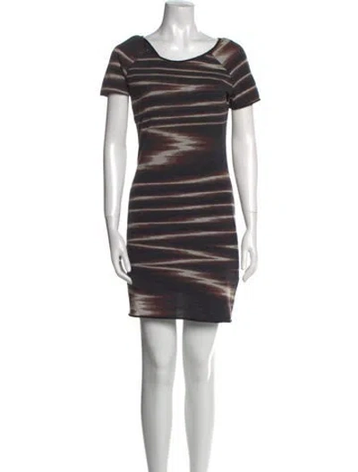 Pre-owned Missoni Wool Mini Dress In Black