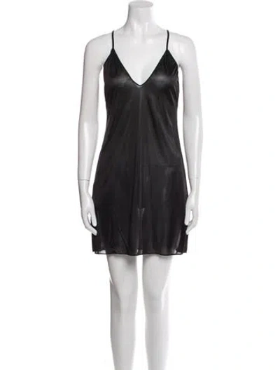 Pre-owned Missoni Wool Mini Dress In Black