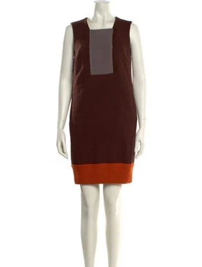 Pre-owned Missoni Wool Mini Dress In Black