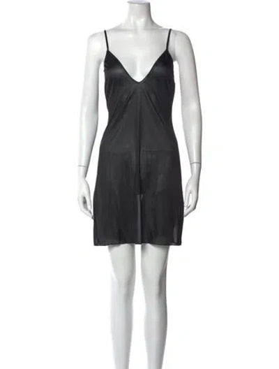 Pre-owned Missoni Wool Mini Dress In Black