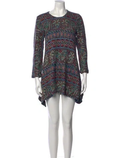 Pre-owned Missoni Wool Mini Dress In Multi