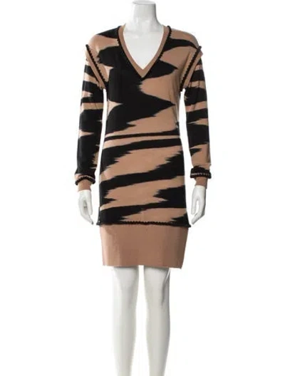 Pre-owned Missoni Wool Mini Dress In Multi