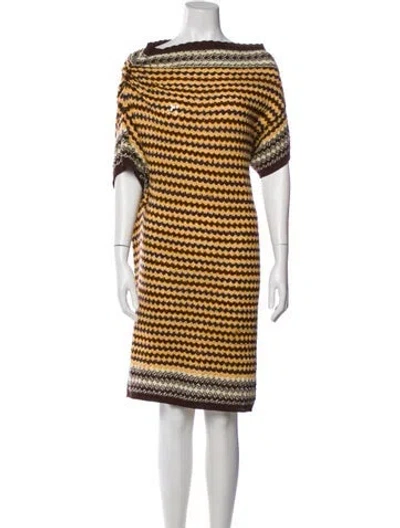 Pre-owned Missoni Wool Mini Dress In Multi