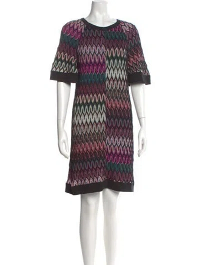 Pre-owned Missoni Wool Mini Dress In Multi