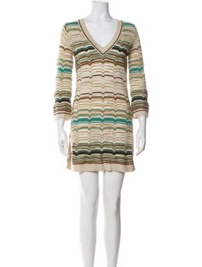 Pre-owned Missoni Wool Mini Dress In Multi