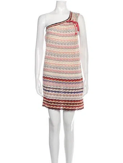 Pre-owned Missoni Wool Mini Dress In Neutral