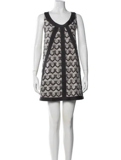 Pre-owned Missoni Wool Mini Dress In Neutral