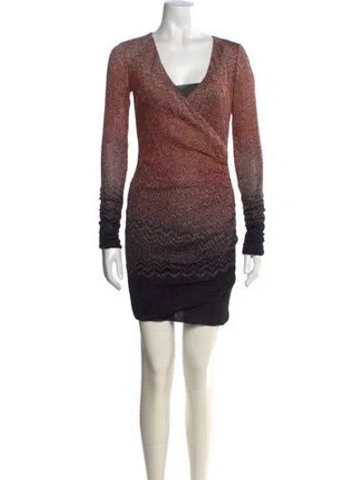 Pre-owned Missoni Wool Mini Dress In Neutral
