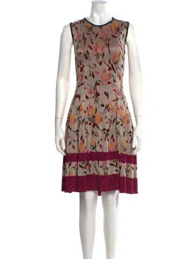 Pre-owned Missoni Wool Mini Dress In Pink