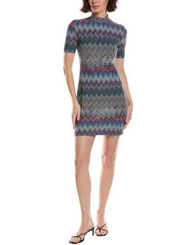 Missoni Wool Mini Dress In Purple