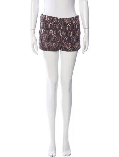 Pre-owned Missoni Wool Mini Shorts In White