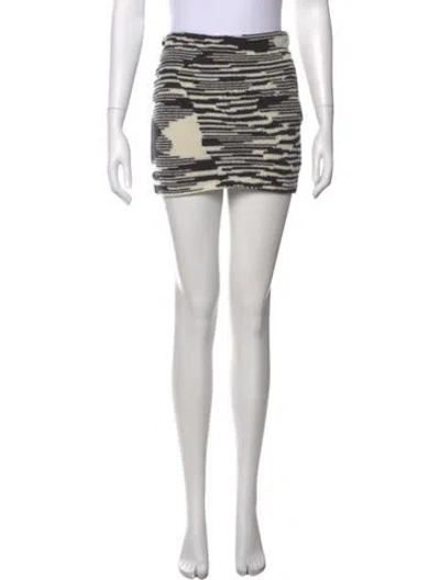 Pre-owned Missoni Wool Mini Skirt In Black