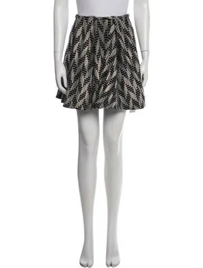 Pre-owned Missoni Wool Mini Skirt In Black