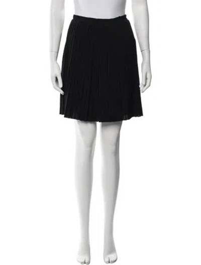 Pre-owned Missoni Wool Mini Skirt In Black