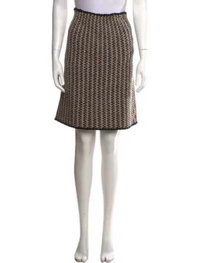 Pre-owned Missoni Wool Mini Skirt In Grey