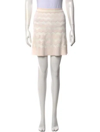 Pre-owned Missoni Wool Mini Skirt In Neutral