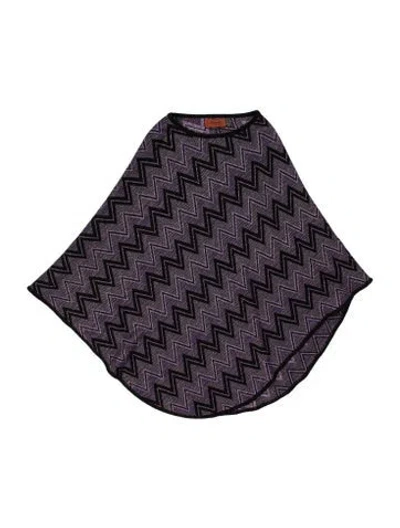 Pre-owned Missoni Wool Mini Skirt In Purple