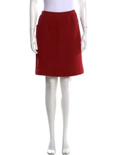 Pre-owned Missoni Wool Mini Skirt In Red