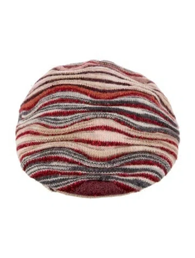 Pre-owned Missoni Wool Newsboy Cap In Neutral