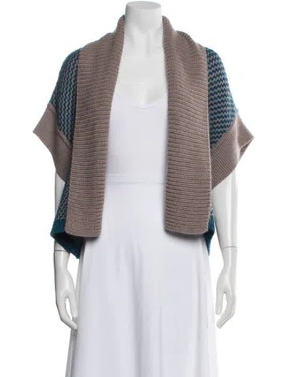 Pre-owned Missoni Wool Patterned Sweater In Blue