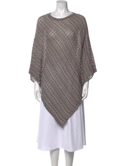 Pre-owned Missoni Wool Patterned Sweater In Grey