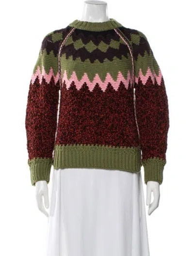 Pre-owned Missoni Wool Patterned Sweater In Multi
