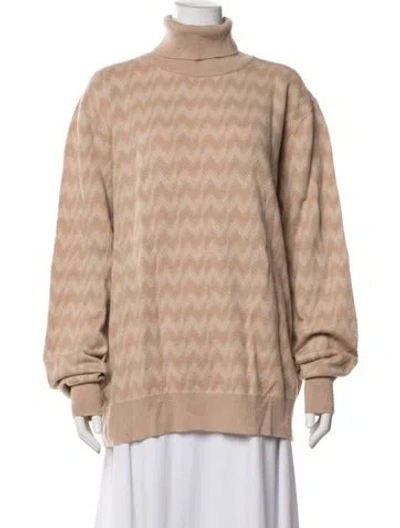 Pre-owned Missoni Wool Patterned Sweater In Neutrals