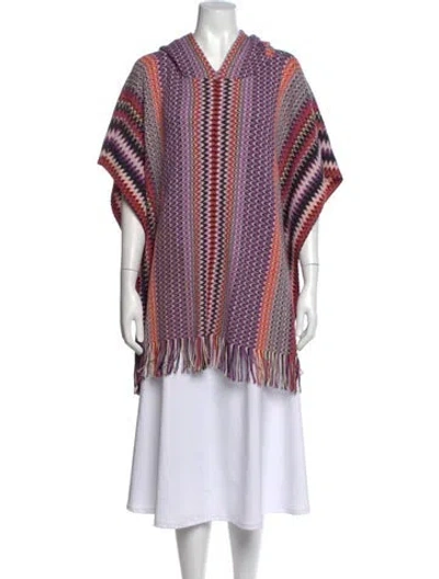 Pre-owned Missoni Wool Patterned Sweater In Pink