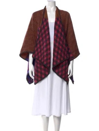 Pre-owned Missoni Wool Plaid Print Sweater In Multi