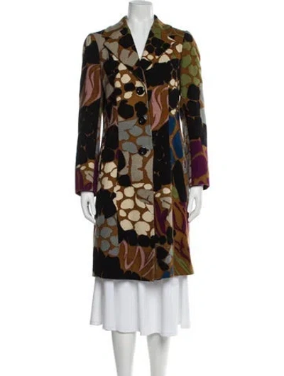 Pre-owned Missoni Wool Printed Coat In Multi