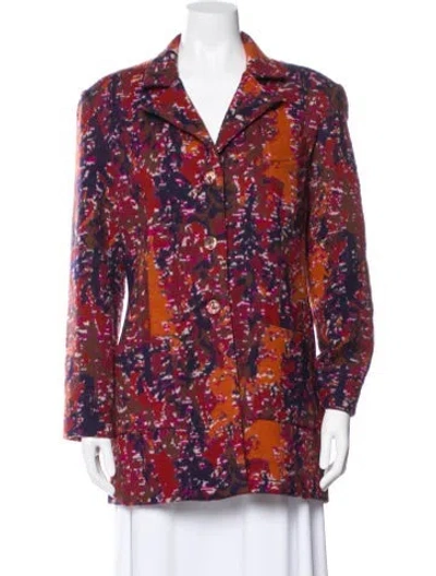 Pre-owned Missoni Wool Printed Coat In Multi