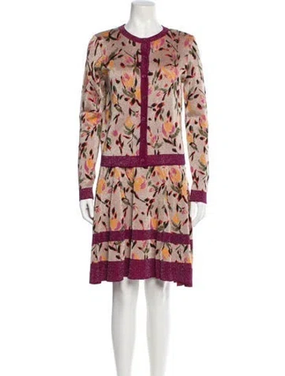Pre-owned Missoni Wool Printed Dress Set In Neutrals