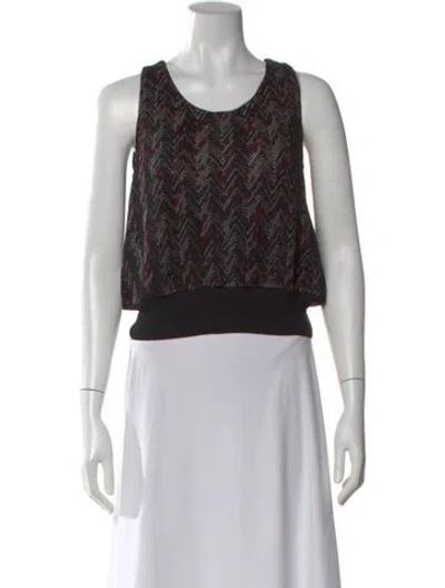 Pre-owned Missoni Wool Printed Sweater In Black