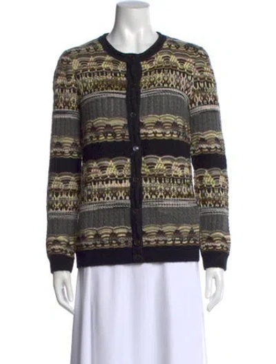 Pre-owned Missoni Wool Printed Sweater In Gray