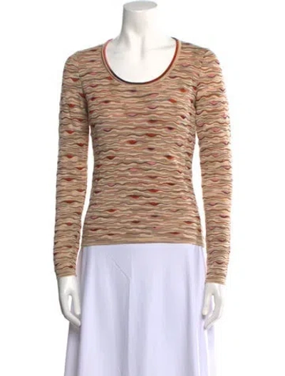 Pre-owned Missoni Wool Printed Sweater In Neutral