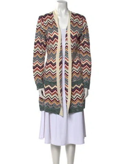 Pre-owned Missoni Wool Printed Sweater In Neutral