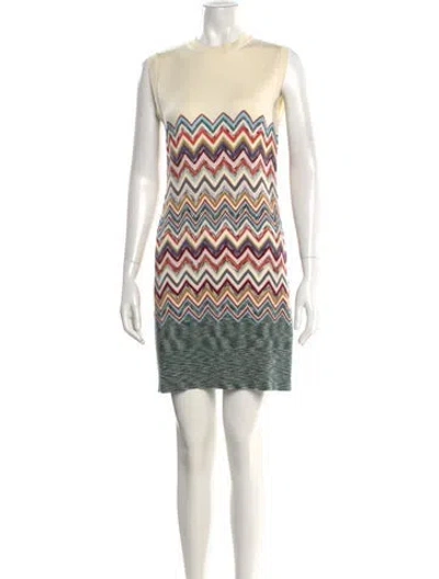 Pre-owned Missoni Wool Printed Sweater In Neutral
