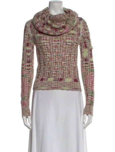 Pre-owned Missoni Wool Printed Sweater In Neutral